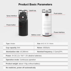 Portable Ultrasonic Micro-Mesh Nebulizer for Respiratory Relief