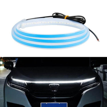 Car LED Streamer Hood Lights For Interior Ambient Decoration - Flexible PVC silicone LED strip for hood edge ambient engine bay and daytime accent lighting