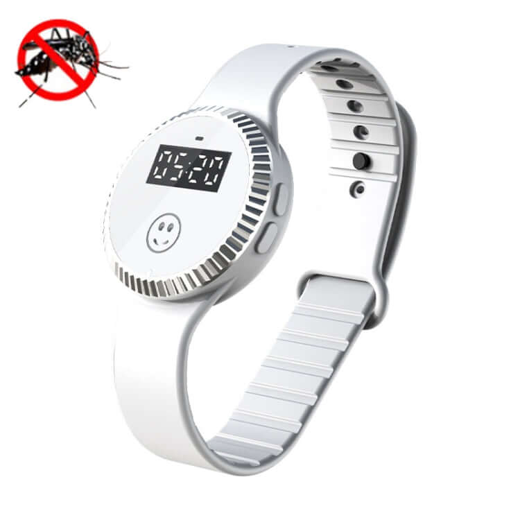 Ultrasonic Smart Mosquito Repellent Bracelet - Q10 Waterproof Silicone Outdoor Companion