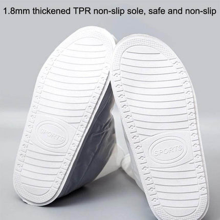 Waterproof Anti-Skid Shoe Covers for Rainy Outdoor Protection with non-slip TPR sole keeping shoes dry and secure
