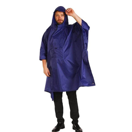 Waterproof Raincoat with Backpack for Hiking and Outdoor Adventures - hooded lightweight 210T polyester taffeta poncho with built-in pocket for hiking
