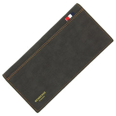 Sleek MenBense Matte Leather Wallet - Spacious and Stylish Unisex Design