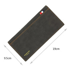 Sleek MenBense Matte Leather Wallet - Spacious and Stylish Unisex Design