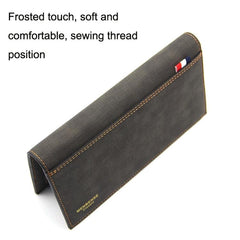 Sleek MenBense Matte Leather Wallet - Spacious and Stylish Unisex Design