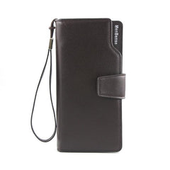 Men's Stylish PU Leather Large Capacity Wallet - Fashionable Business Handbag