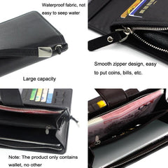 Men's Stylish PU Leather Large Capacity Wallet - Fashionable Business Handbag