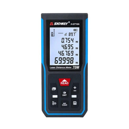 SNDWAY Handheld Laser Rangefinder for Distance Measurement compact laser distance meter with large LCD and control buttons