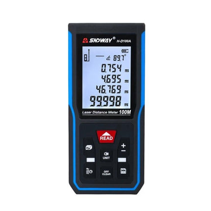 SNDWAY Handheld Laser Rangefinder for Distance Measurement - compact laser distance meter for indoor measuring, lengths, areas, heights