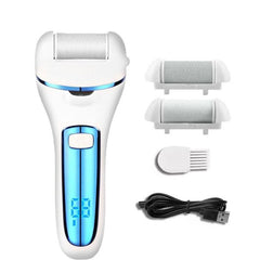 Rechargeable Electric Foot Care Grinder with Digital Display and Variable Speed Royal Blue