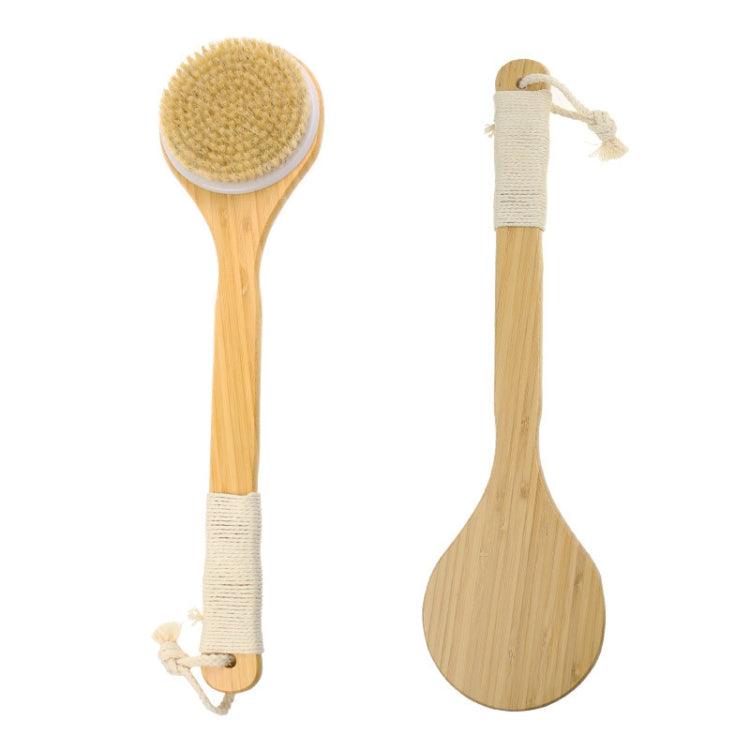 Exfoliating Bamboo Back Brush with Natural Bristles