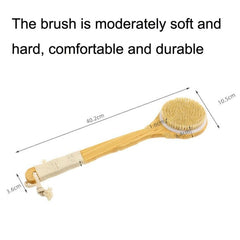 Exfoliating Bamboo Back Brush with Natural Bristles