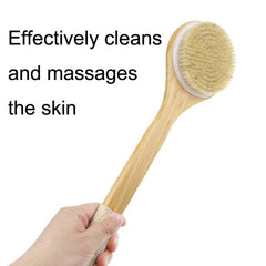 Exfoliating Bamboo Back Brush with Natural Bristles