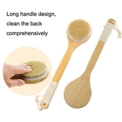 Exfoliating Bamboo Back Brush with Natural Bristles