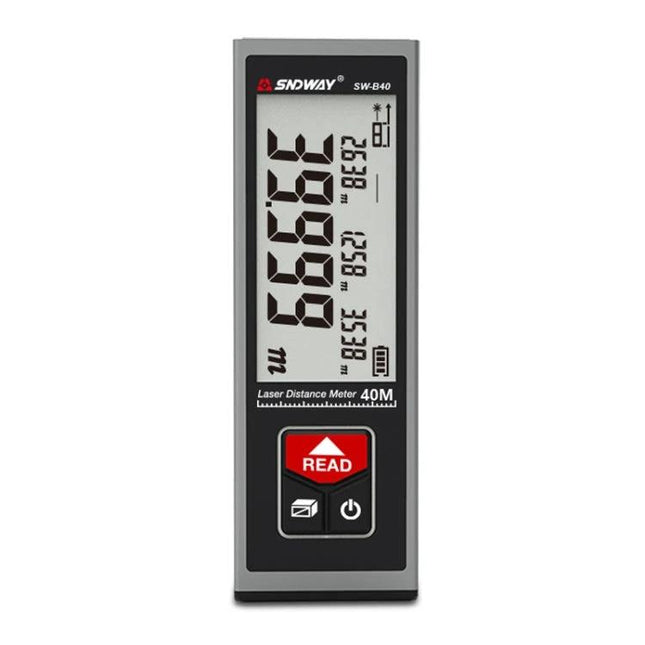 SNDWAY Bluetooth-Enabled Laser Distance Measurer for Home and Professional Use - handheld laser distance meter with LCD and read button