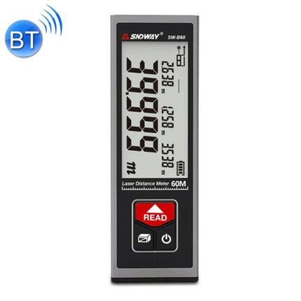SNDWAY Bluetooth-Enabled Laser Distance Measurer for Home and Professional Use compact Bluetooth laser measure with large display and read button