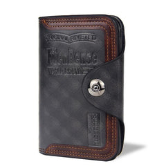 Men's Stylish 3-Fold Wallet with Magnetic Closure and Ample Storage