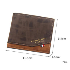 Menbense Matte Multi-Card Wallet for Men with Hot Stamping and Large Capacity