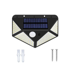 Solar-Powered Motion Sensor Outdoor Wall Lamp for Garden Illumination