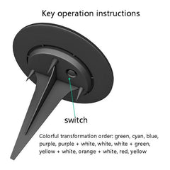 Solar-Powered LED Ground Light for Garden and Park Decoration