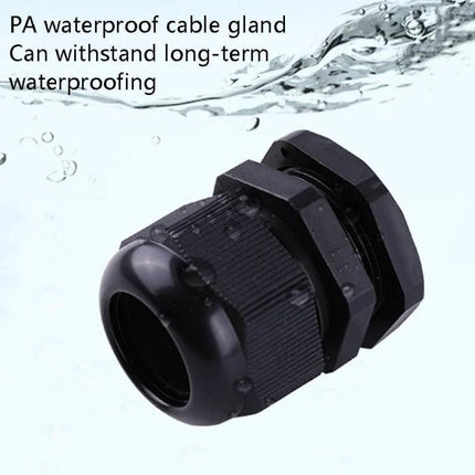 Waterproof Sealed Cable Fixed Joints in 50-Piece Box PA waterproof cable gland for outdoor automotive and industrial use, water-resistant cable connector
