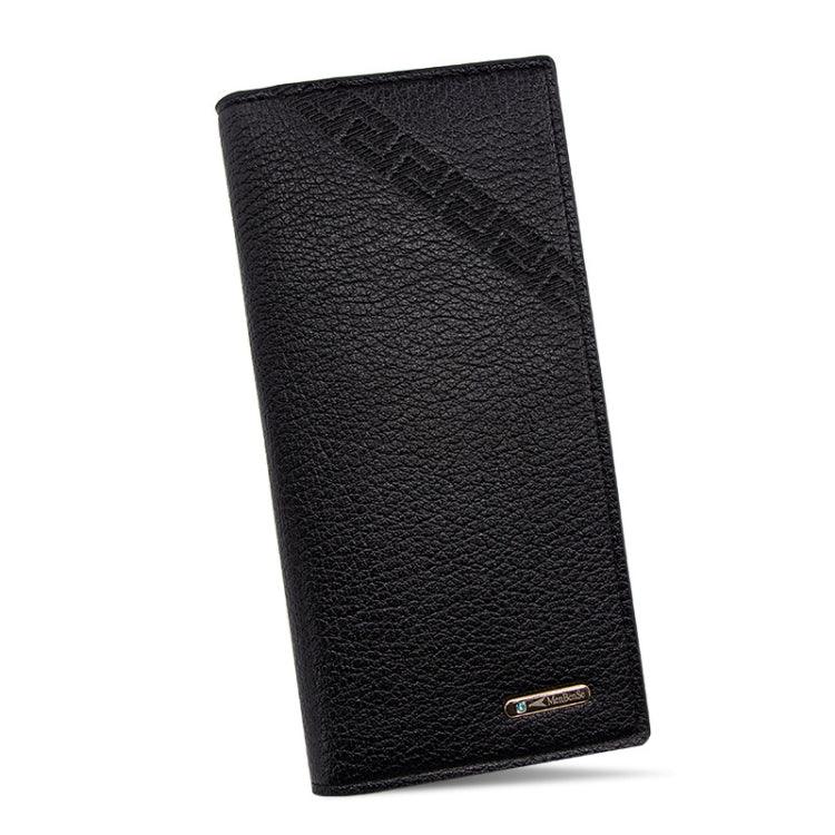 MenBense Stylish Embossed Magnetic Buckle Multi-Card Slot Wallet for Men