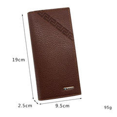 MenBense Stylish Embossed Magnetic Buckle Multi-Card Slot Wallet for Men