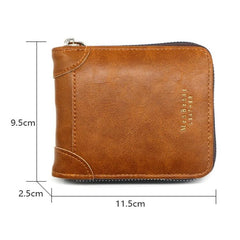 Menbense Stylish Large Capacity Retro Zip Wallet for Men