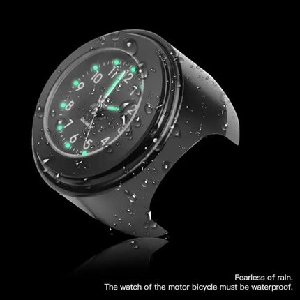 Aluminum Alloy Motorcycle Handlebar Clock Silver Shell For Riding
