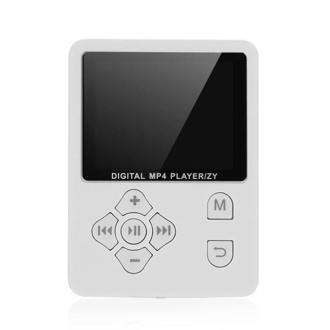 Portable MP4 Music Player with Lyrics Synchronization and FM Radio - white 1.8-inch TFT display MP4 player with control buttons