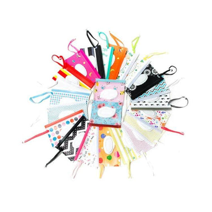 Baby EVA Wet Wipes Bag Portable For Travel Diaper Bag colorful patterned portable wipe pouch with handle for stroller and diaper bag