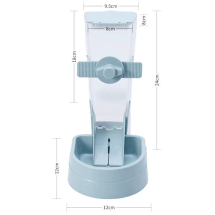 Hanging Feeder for Cats in Daily Home Care Routines - compact wall‑mount water and food dispenser with dimensions for small spaces