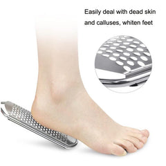 Stainless Steel Foot Exfoliator and Grinding Tool with Comfortable Handle