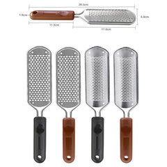 Stainless Steel Foot Exfoliator and Grinding Tool with Comfortable Handle