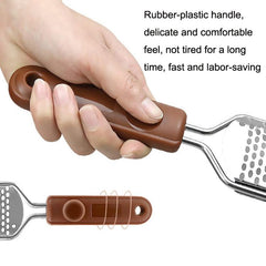 Stainless Steel Foot Exfoliator and Grinding Tool with Comfortable Handle