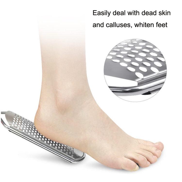 Stainless Steel Foot Exfoliator and Grinding Tool with Comfortable Handle