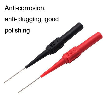 Multimeter Probe for Daily Auto and Electrical Checks - red and black piercing test probes for non-destructive cable testing