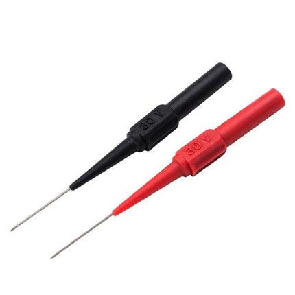 Multimeter Probe for Daily Auto and Electrical Checks - red and black needle probes for piercing cable insulation and quick multimeter testing
