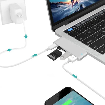USB-C Multi-Port Docking Station with HDMI and Card Reader