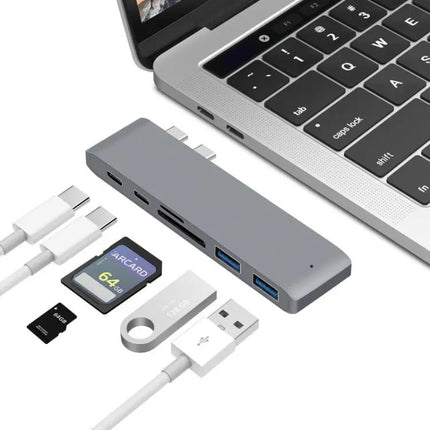 USB-C Multi-Port Docking Station with HDMI and Card Reader