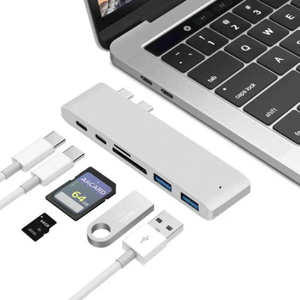 USB-C Multi-Port Docking Station with HDMI and Card Reader