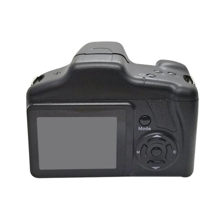 Portable 16X Zoom Digital Camera for Everyday Photography rear view showing LCD screen and control buttons, compact lightweight design