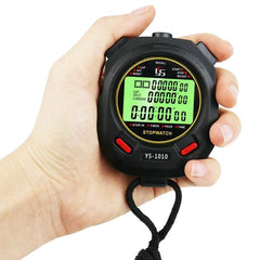 Luminous 3-Row Stopwatch Timer with Durable Design for Training and Referee Use