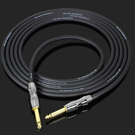 Audio Cable for Home Music Practice and Instrument Links - professional 1/4" instrument cable with gold-plated plugs for clear signal and low noise