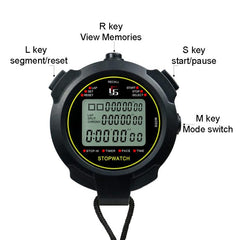 YS Multi-Function Sports Stopwatch with HD Display and Memory Features