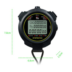 YS Multi-Function Sports Stopwatch with HD Display and Memory Features