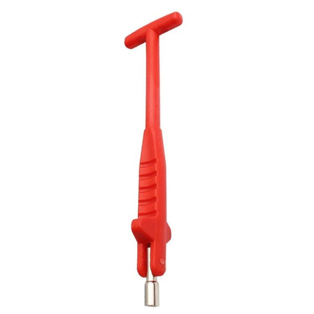 Practical Tool for Everyday Car Tire Valve Maintenance - red threaded-front-port valve removal and installation tool