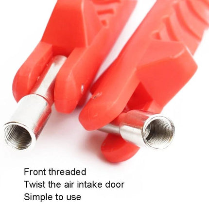 Practical Tool for Everyday Car Tire Valve Maintenance - red threaded valve removal tool for safe valve extraction and installation