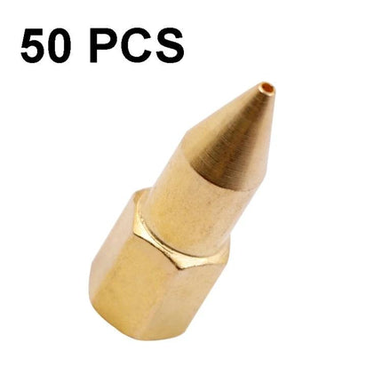 Essential copper grease fittings for vehicle and tool maintenance - brass grease nipple tip, 50 pcs pack for lubricating suspension and machinery