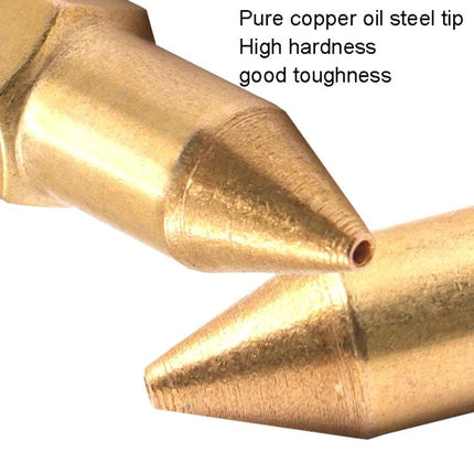 Essential copper grease fittings for vehicle and tool maintenance close-up of two copper grease fitting tips showing pure copper, steel tip and fine nozzle