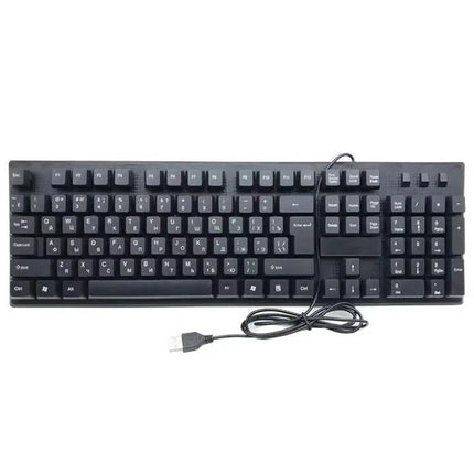 108-Key Wired USB Keyboard for Everyday Computer Use with Language Options